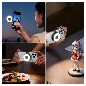 ULANZI LM21 Lampe vidéo LED avec MagSafe, 2500K-9000K, 6W, blanc