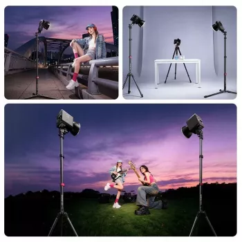 Ulanzi TT43II Mini trépied / pied d'éclairage - 43 cm, charge 2 kg, Noir