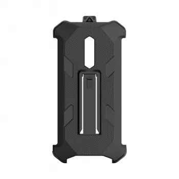 Ulefone RugKing 2 Pro coque de protection renforcée avec pied et clip de ceinture - noire