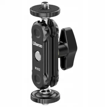 ULANZI R102 Magic Arm 9 cm double filetage 1/4 inch mini bras articulé pour rig caméra vlogging