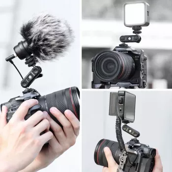 ULANZI R102 Magic Arm 9 cm double filetage 1/4 inch mini bras articulé pour rig caméra vlogging