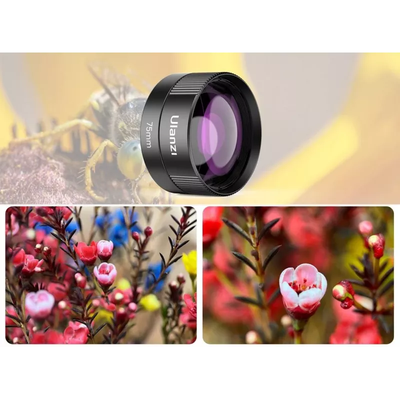 Objectif macro 75 mm Ulanzi CL-003 pour smartphone