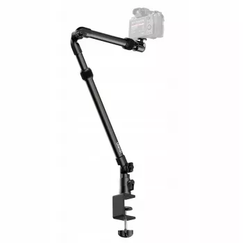 Ulanzi ZJ02 Super Clamp / pince crabe avec filetages 1/4 inch et 3/8 inch, alliage d'aluminium, noir