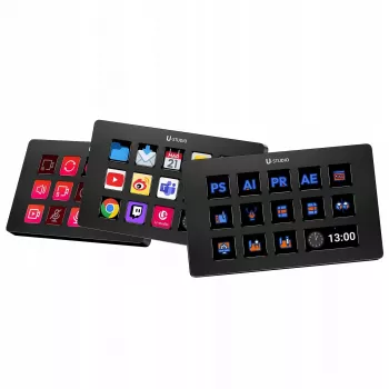 Ulanzi Stream Deck D200 Konsola - 15 touches programmables, 3 encodeurs rotatifs, rétroéclairage RGB, USB-C, switches mécaniques hot-swappable