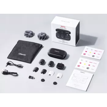 Ensemble de transmission audio sans fil Ulanzi A30 Tiny - USB-C, noir