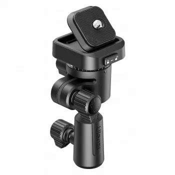 Adaptateur de fixation à dégagement rapide ULANZI F38 avec pivot 16 mm et réceptacle à broche 12 mm, vis 1/4 inch-20, noir