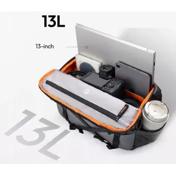 Sacoche d'épaule bandoulière ULANZI SU02 pour appareil photo hybride, drone, caméra d'action - noir