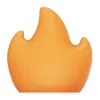 Abat-jour flamme FLEXTAIL pour lampe Tiny Pump 2X (orange)