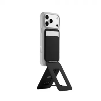 Portefeuille et support de téléphone magnétiques MagSafe Moft Movas Snap Tripod - noir