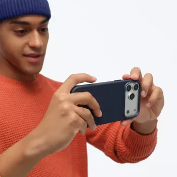 Étui MagSafe Moft Snap Movas pour iPhone 17 Pro Max bleu marine
