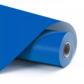 Film vinyle adhésif permanent LOKLIK - Bleu - 30,5 x 180 cm (12 pouces x 6 pouces)