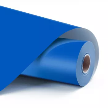 Film vinyle adhésif permanent LOKLIK mat - Bleu roi - 30,5 x 180 cm