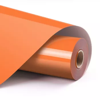 LOKLIK Vinyle thermocollant Basic - Orange - 30,5 x 180 cm (12 pouces x 6 pouces)
