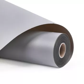 LOKLIK Film vinyle adhésif permanent mat - Gris clair - 30,5 x 180 cm