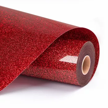 Vinyle thermocollant pailleté LOKLIK - rouge - 30,5 x 90 cm (SG-HTV-1573-US-L-B2B)