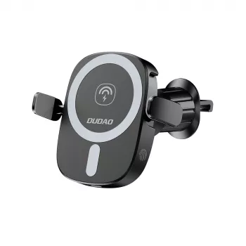 Dudao FW11 Car Phone Holder with Wireless Charger 15W Air Vent/Dashboard - Black