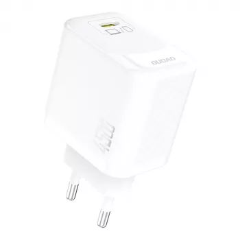 Dudao A28C 45W GaN Wall Charger with USB-C Cable - White