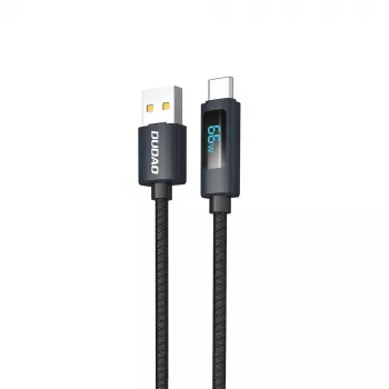 Dudao L7T câble USB-A vers USB-C 66W 1m noir