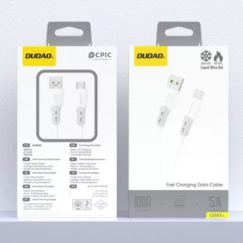 Dudao L25ST câble USB-A vers USB-C 1m blanc