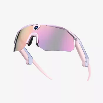 Lunettes-caméra sport BleeqUp Ranger AI rose
