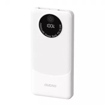 Powerbank Dudao K12 10000mAh PD22.5W USB-A, USB-C - Blanc