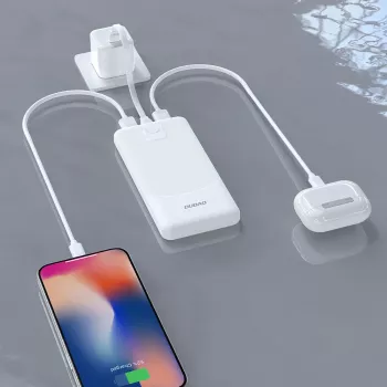 Powerbank Dudao K10Pro 2.4A 20000mAh 2 x USB-A - Blanc