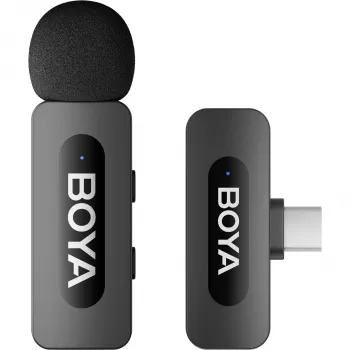Microphone sans fil BOYA BY-V10 V2.0 2,4 GHz - noir