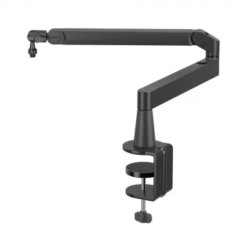 Bras de microphone compact BOYA MIC ARM LP avec pince de bureau - noir
