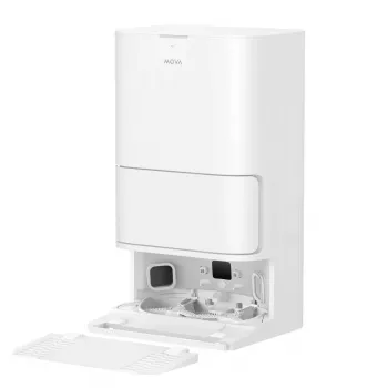 Mova E40 Ultra Robot aspirateur et laveur avec station de nettoyage, 0,3L, blanc