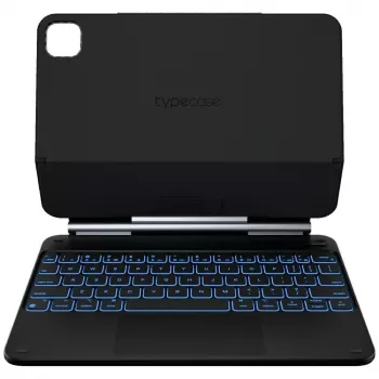 Étui clavier Typecase Edge pour iPad Air 11 M2 2024 / M3 2025 / M4 2026, fibre de carbone, noir