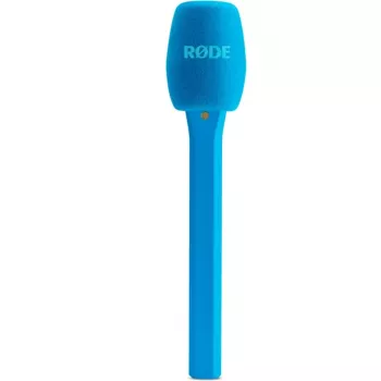 Adaptateur portatif Rode Interview Micro (bleu) pour émetteurs Wireless GO