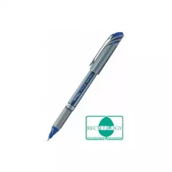 Stylo gel liquide Pentel BL27 EnerGel - Argent - Bleu - Métal - 0,7 mm - 0,35 mm