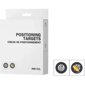 Cibles de positionnement CREAFORM PEEL 3 6 mm avec contour noir et adhésif standard 1x500 (ACC-P3D-PTBC3)