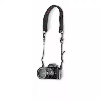 Sangle d'appareil photo Manfrotto Pro Light Camera Strap PL avec système de fixation rapide, noire