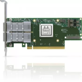 Carte réseau Mellanox NVIDIA ConnectX-6 VPI MCX653106A-HDAT-SP - HDR IB (200 Gb/s) et 200GbE double port QSFP56 PCIe 4.0 x16 avec équerre haute