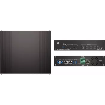 Commutateur géré accepteur PoE hôte USB 3.2/2.0 4x1 Kramer Electronics SWT3-41-U-T - 10 Gbps - Power over Ethernet