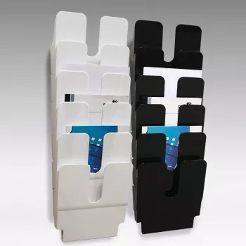 DURABLE FLEXIPLUS 6 Porte-brochures A4 portrait transparent 1700008011