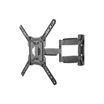 DELTACO ARM-1205 Support mural à mouvement complet pour écrans LCD plats/courbes 23-55 pouces, noir, bras articulé 3 axes, VESA jusqu'à 400x400, capacité 35 kg