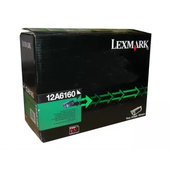 Cartouche de toner noir d'origine remanufacturée Lexmark (12A6160)