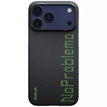 Coque MagSafe PITAKA Aries Ultra-Slim No Problemo pour iPhone 17 Pro Max, noire
