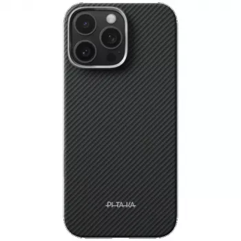 Coque MagSafe PITAKA Ultra-Slim PitaTap pour iPhone 16 Pro Max, noir/gris