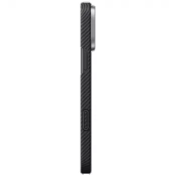 Coque MagSafe PITAKA Ultra-Slim PitaTap pour iPhone 16 Pro Max, noir/gris