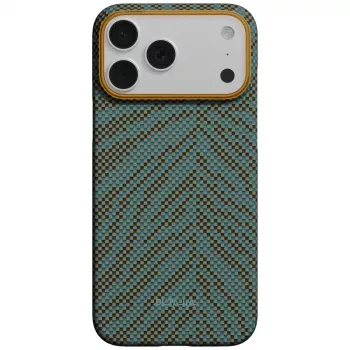 Coque PITAKA Edge Breath of Veins pour iPhone 17 Pro, Dive Green