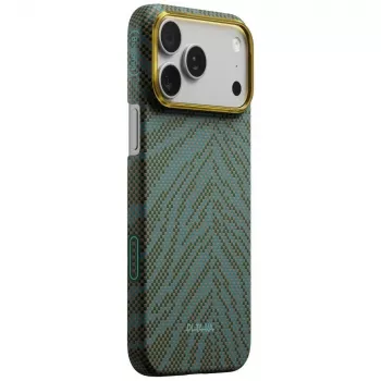 PITAKA Edge Case Breath of Veins for iPhone 17 Pro Max, Dive Green