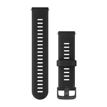 Bracelet de montre Garmin en silicone pour Forerunner 745, noir, 010-11251-9B
