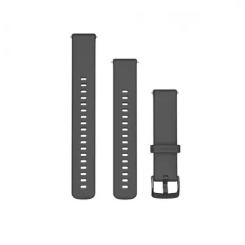 Bracelet de montre en silicone Garmin Quick Release 18 mm, Gravel Grey, 010-13256-00