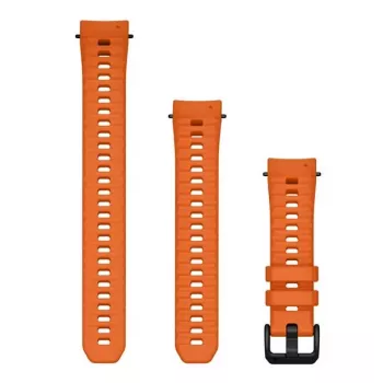 Bracelet de montre en silicone Garmin QuickFit 20 20 mm Ember Orange pour Instinct E 40 mm 010-13397-03