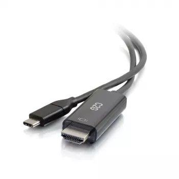 C2G USB-C to HDMI Adapter Cable - 1.83 m - Black - 4K@60Hz - Reversible USB-C Connector