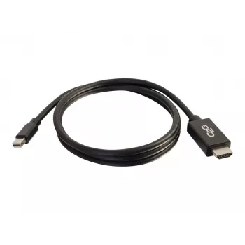 C2G 6ft Mini DisplayPort to HDMI Cable - Mini DP to HDMI Adapter Cable - M/M - TAA Compliant - 1.83 m - Black