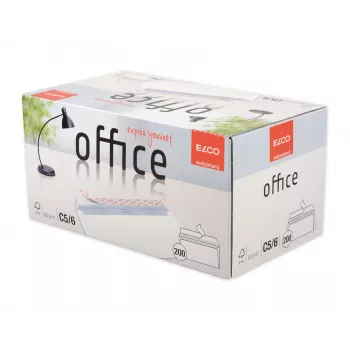 Enveloppe ELCO Office C5/6 (114 x 229 mm), sans fenêtre, autocollante, 80 g/m², blanc, 200 pièces (74532.12)